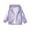 Purple1, variant on Jalioing Girl's Hooded Jacket Lightweight Zipper Up Coat Spring Fashion Holographic Jacket Outerwear for Kids