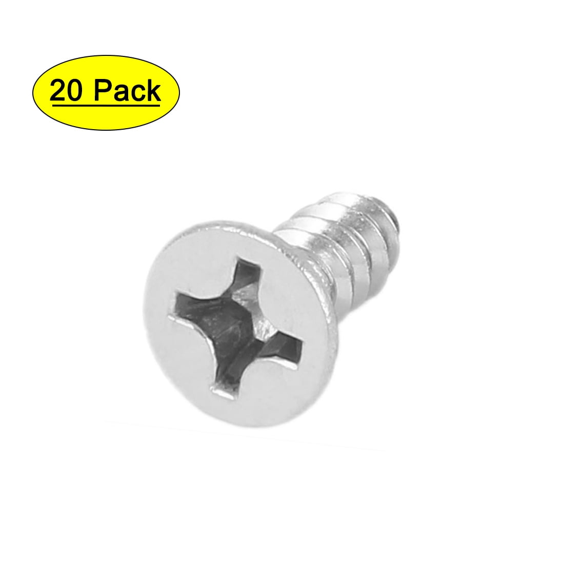 M5.5x16mm 316 Stainless Steel Flat Head Self Tapping Screws Bolts (20pack)
