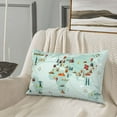 thumbnail image 5 of Rateoe World Travel Map Pattern Pillow Covers with Invisible Zipper(Pillows are not Included) Standard Pillowcases-16"x24", 5 of 6
