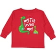 thumbnail image 3 of Inktastic My Tia Loves Me Nephew Boys Long Sleeve Toddler T-Shirt, 3 of 5