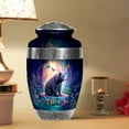 thumbnail image 3 of MUKTIVE Bear Cremation Urns for Adult Ashes Women, Large Butterfly Memorial Urns for Adult Male, Blue Funeral Urn for Human Ashes, Burial Urn for Mother & Father, 10 Inch, 3 of 4