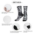 thumbnail image 5 of Athletic Socks Silver Flake Glitter Sport Running Calf Socks Crew Socks for Men Women, 5 of 7