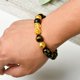thumbnail image 2 of Pulsera pixiu de oro arena ágata negra natural con seis palabras de verdad, 2 of 5