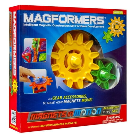 UPC: 0730658632017 | Magformers Magnets in Motion 20-Piece Gear Set