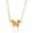 Gold, variant on TEAMER Double Layered Butterfly 3D Pendant Necklace Stainess Steel Gold Steel for Women