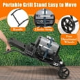 thumbnail image 5 of Searglow Grill Stand for Ninja Woodfire Grill,Grill Cart,Collapsible Outdoor Grill Stand Fit for Ninja Woodfire Outdoor Grill(Ninja OG701),Traeger Ranger,Pit Boss 10697,10724,22" Blackstone Griddle, 5 of 9