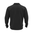 thumbnail image 5 of Mens T Shirts Knit Long Sleeve Crew Neck Soft Breathable Relaxed Fit Basic Plus Size Mens Clothing,Black,XL, 5 of 5