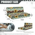 thumbnail image 7 of Yuyamidu Sunflower RV Dinette Cushion Covers Booth Set Aztec Camper Cushions Cover Washable RV Couch Covers 2 Pcs Elastic Camper Dinette Seat Covers for Travel Trailer Couch, 7 of 7
