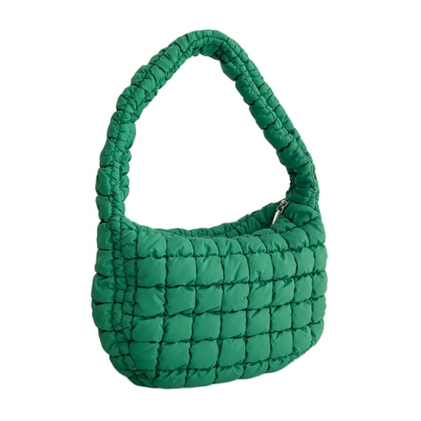 Bolso de hombro compuesto para mujer impermeable de nailon con almohada bandolera viaje de compras