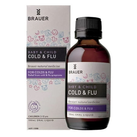 Brauer Natural Medicine Baby & Child Cold & Flu 100 (Best Flu Medicine For Toddlers)