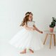 thumbnail image 4 of 2 Colores De Malla De Encaje Vestido De Novia Para Bebé Niña Ropa De Niños Princesa Boda Disfraz De Halloween Navidad Regalo De Cumpleaños Fiesta Conjunto Completo, 4 of 4