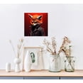 thumbnail image 3 of ONETECH Punk Fox Canvas Wall Art Anime Fox Playing Rock Painting Dark Style Fox Pictures on Canvas Wall Art for Office Decorations Living Room Bedroom and Kitchen Decor Framed Canvas Prints, 3 of 4