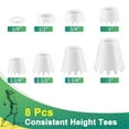 thumbnail image 3 of Dusknt Under $5 Golf Tee Plastic Cleat Tool, an 8 Piece Set of Tpu Indestructible Seats Ranging in Height From 1/4 Inch to 2 Inches Suitable for Home and Training on Outdoor Indoor Winter And, Hot!, 3 of 9