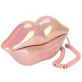thumbnail image 2 of Teléfono de escritorio ANGGREK con forma de labios color Rosa brillante, 2 of 8