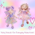 thumbnail image 5 of June Garden Muñeca de Hada Lunabelle The Fluttering Blossom de 15" - Hada de Peluche Suave con Falda de Mariposa Multicolor - Colección Enchanted Garden, 5 of 5