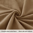 thumbnail image 3 of softan Flannel King Sheets Set 4-Piece Micro Polar Fleece Bed Sets with 15" Deep Pocket Fitted Soft Warm Sheet, Flat Sheet and Pillowcase, Tan, 3 of 7