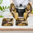 thumbnail image 6 of Farm Cows Heat Resistant Microwave Oven Gloves Set for BBQ Baking Grilling,Baking Gifts Cooks for Women,Housewarming Gifts for New Home, 6 of 6