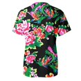Bluecatlala Summer Tops for women 2024 Casual Floral Print Round Neck