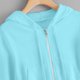 thumbnail image 5 of ICHUANYI Clearance Women's Zip Up Hoodies Sweatshirts Clothes Teen Girl Fall Casual Drawstring Jackets With Pockets Overcoat(Blue, XL) ICHUANYI WER2023081205762, 5 of 5