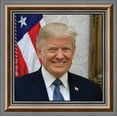 thumbnail image 2 of Donald Trump Official Framed Presidential Portrait, 10x10 8755, 2 of 5