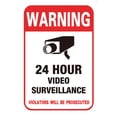 thumbnail image 1 of 24H Video Camera System Warning Sign Wall Decal Surveillance Monitor Decal Public Area Security Camera Sticker Signage, 1 of 3