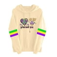 thumbnail image 3 of Xuyuer Women Mardi Gras Sweatshirt Mardi Gras Carnival Pullover Top Casual Long Sleeve, 3 of 4