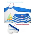 thumbnail image 6 of weVSwe Boys Rashguard and Swim Trunks Set -UPF 50+ Swimwear 2-10 T, 6 of 8