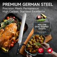 thumbnail image 4 of Brisket Knife, 12‘’ Carving & Slicing Knife with Ergonomic Handle, German High-Carbon Steel, Sheath Included, Razor Sharp for Meat, Roasts, BBQ, Turkey, Grilling Gifts for Men, 4 of 4