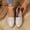 Beige, variant on Lepsheexh Womens Loafers Shoes Plus Size Bow Decor Design Low Heel Soft Sole Comfortable Casual Daily Loafer Shoes for Women