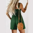 thumbnail image 6 of Umbreon Green Womens Rompers Summer Vacation Beach Outfits Sleeve Less Shorts Overalls Jumpsuits Loose Casual Soft Fashion Clothing with Pockets, 6 of 6