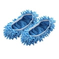 thumbnail image 2 of Zapatillas de microfibra suave para fregona, cubierta para zapatos, polvo para pies, limpiador de pelo, herramientas de limpieza de suelo para mujeres Azul Soledad Zapatillas de fregona, 2 of 8