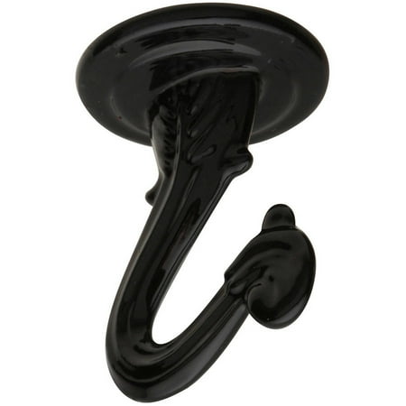 Stanley Hardware 561225 Flat Black Swag Hooks Kit, 2 Count