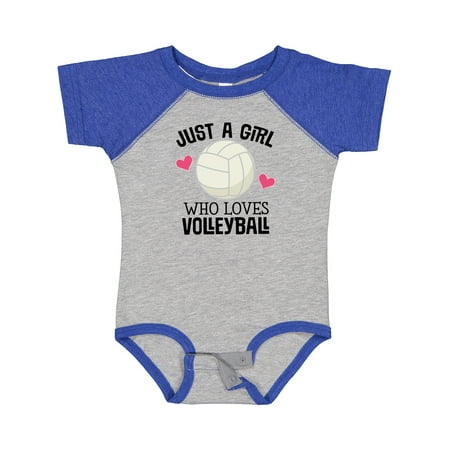 

Inktastic Just a Girl Who Loves Volleyball Gift Baby Girl Bodysuit