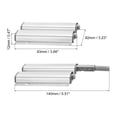 thumbnail image 2 of 2Pack Push to Open Door Latch, Aluminum Alloy Magnetic Push Latches, Silver, 2 of 6