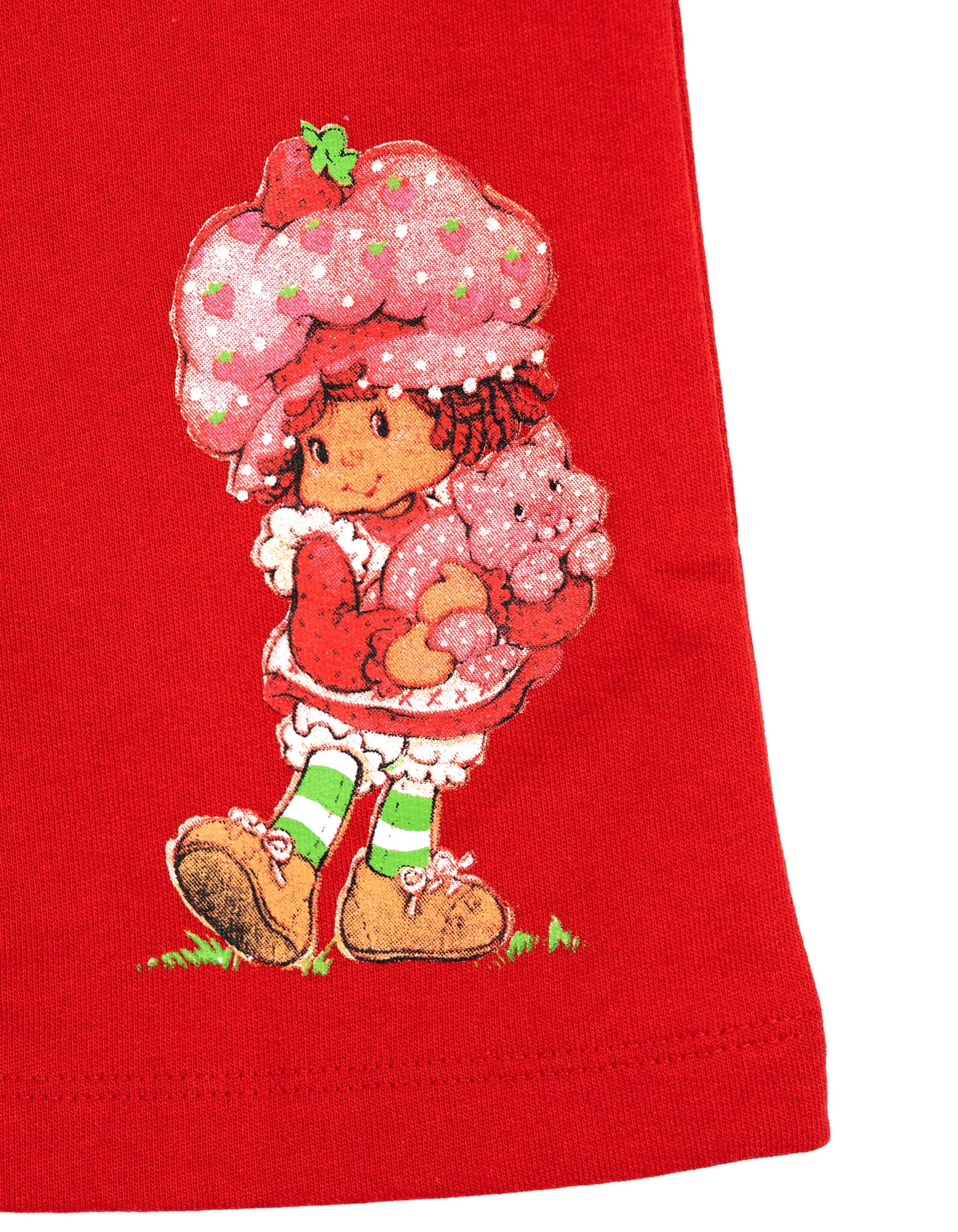 Strawberry Shortcake Toddler Girls' 2-Piece Short Sleeve T-Shirt and Flare Pants Set Pink Red Strawberry