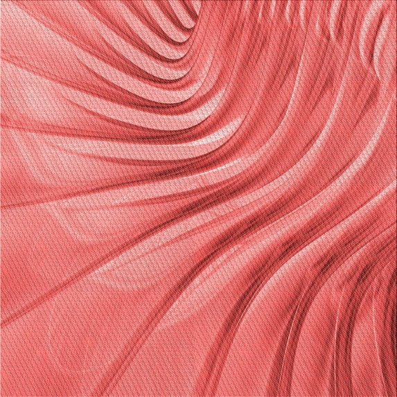Ahgly Company Machine Washable Indoor Square Transitional Red Area Rugs, 5' Square