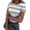 Vermilion01, variant on Dwralegc Womens-Plus Basic Dressy Ribbed Summer Shirts Slim Fit Fitted Striped Graphic Outfits Trendy Crew Neck Shirt Yellow L