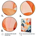 thumbnail image 3 of Designart "Symmetrical Pastels in the World of Hard-Edge II" Abstract Floater Framed Wall Decor, 3 of 7