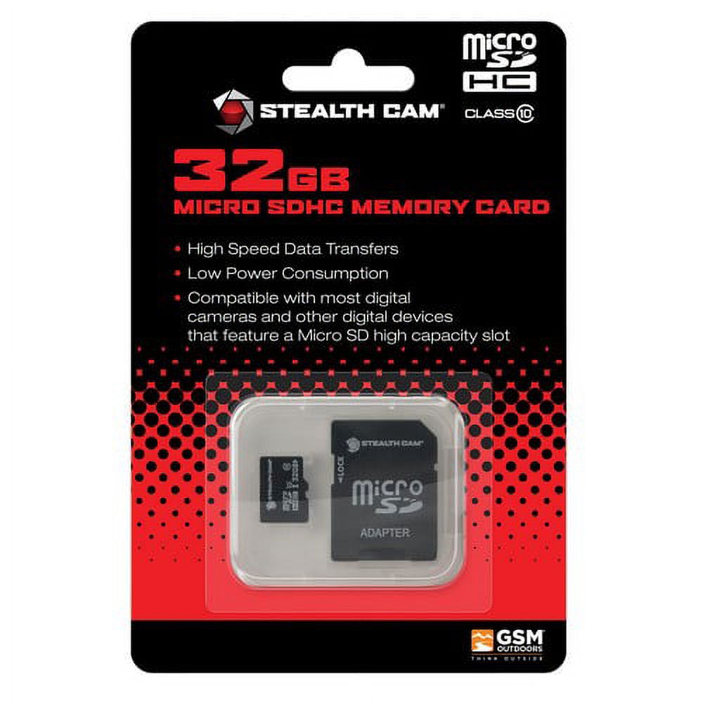 Stealth CAM SD Card STC‑32MICSD – 32GB Micro SD Storage, High‑Speed Performance