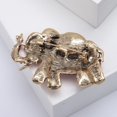 thumbnail image 3 of Wiywef Women Elephant Brooche Crystal Animal Badgee Lapel Pin Dress Accessories Alloy Clothe Decoration Luxury Jewelry Gifts, 3 of 7