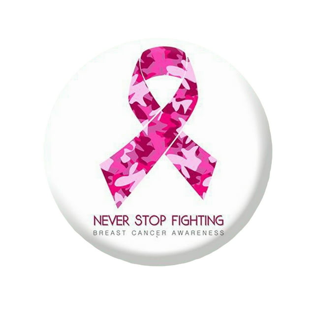 Concienciación sobre el cáncer de mama Botones Insignia Cinta Redondo Botón Pins Pinback Broche Solapa para la cinta Tema Suministros Cáncer de Mama Decoraciones