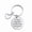 XY036 -XY037 Keyring, Silver, variant on Family Holiday Gifts Metal Keychains For Family, Friends, and Besties Inspirational Phrase Engraved Keychains