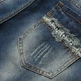 thumbnail image 4 of Black and Friday Deals 2023 Men Clearance LYXSSBYX Mens Shorts Cargo Big and Tall Zipper Elastic Slim Casual Denim Shorts Play Wrap Ripped Men's Mid-Length Pants, 4 of 8