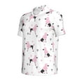 thumbnail image 2 of Rocae Cute Poodle Dog for Men's Short Sleeve Polo Shirt, Quick Drying Performance Moisture Wicking Sports Men's Golf Shirt Small, 2 of 9