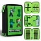thumbnail image 1 of Estuche Infantil Minecraft con Múltiples Compartimentos Papelería Incluida - Material Escolar (Green Mob), 1 of 7