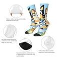 thumbnail image 3 of Silaia Bluey Print Adult Socks, Athletic Socks, Mens and Womens Crew Cushion Socks,Work Athletic Running Socks,Casual Breathable Socks, 3 of 6