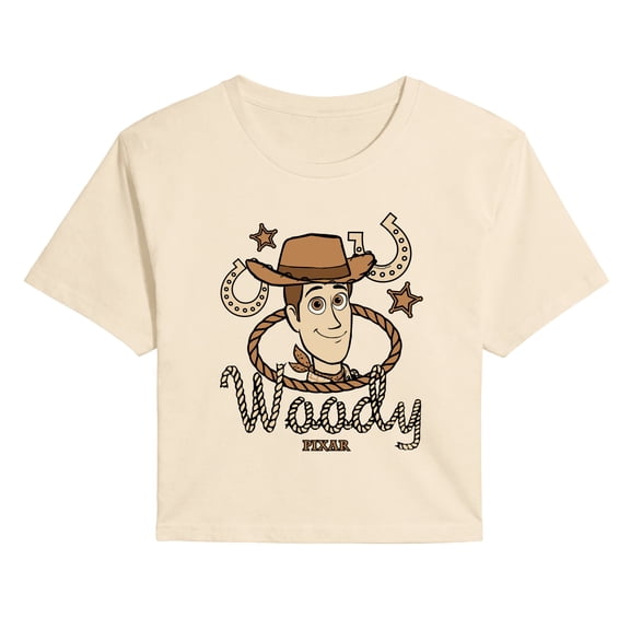 Toy Story 5 - Cowboy Woody - Juniors Cropped Graphic T-Shirt