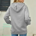 thumbnail image 4 of Jeans Grande Taille pour Femmes, Chandail à Capuche à Manches Longues Imprimé Col Rond, Chandail en Molleton pour Femmes, 4 of 4