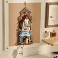 thumbnail image 5 of Rolife DIY Miniature Dollhouse Kits Room Decor with LED Wooden Wall Hanging Mini House kit with Hooks Craft Kits Decor Birthday Gift (Island Dream Villa), 5 of 8