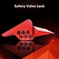 thumbnail image 3 of Bloqueo De Válvula De Bola, Bloqueo De Válvula De Seguridad Reducción De Fricción Que Sostiene Seis Candados Rojo Resistente Para Tuberías Industriales, 3 of 7